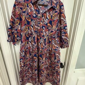 Colorful Patterned Women's Dress